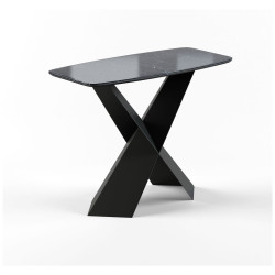 Консоль Tyler 100 керамика глянцевая, черная Столик консольный