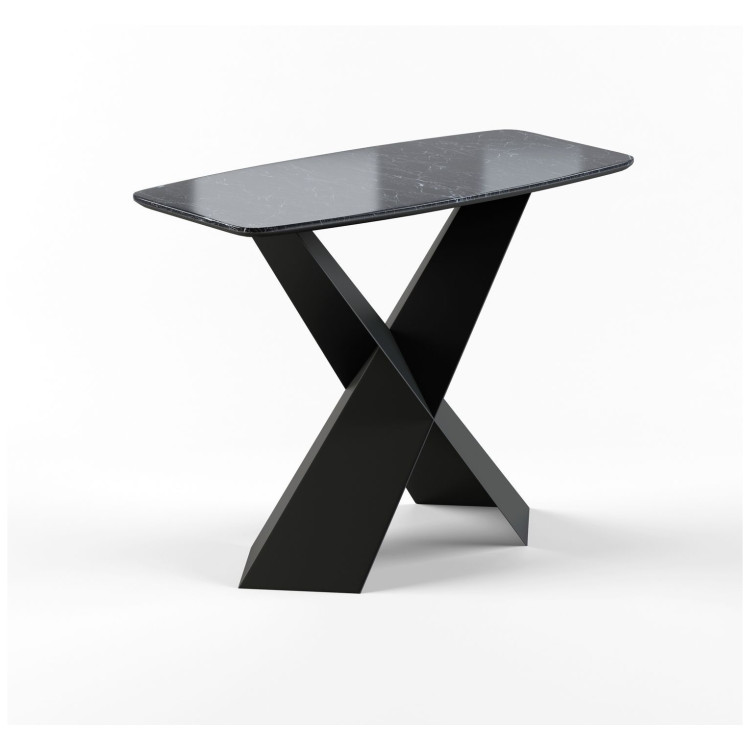 Консольные столики Консоль Tyler 100 керамика глянцевая, черная