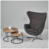 Дизайнерские кресла Кресло EGG STYLE CHAIR серый, искусственная замша