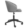 PAOLA вращающиеся кресло на колесиках с обивкой тканью велюр, цвет темно-серый