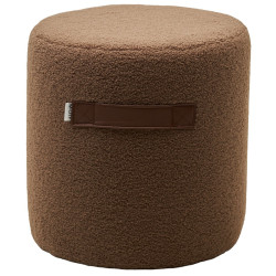 Пуф для гостиной HARTA NINI-02 Тауп, teddy  / TKS-03 темно-коричневый, экокожа М-City tip_tovara