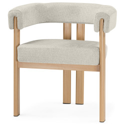 SELMA бежевый / бук Стул-кресло