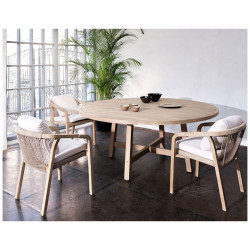 Стол круглый  из акации RIMINI 180 см  Joygarden