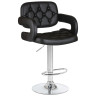 DOBRIN TIESTO барный стул с обивкой экокожей, цвет черный