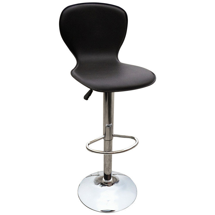 DOBRIN ELISA барный стул с обивкой искусственной кожей, цвет коричневый