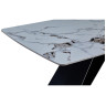 Керамические столы DT310 Стол обеденный Patek Philippe 180*90*76 см, керамическая столешница, основание металл черный