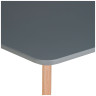 Ламинированные столы T-14 Стол обеденный СЕРЫЙ 120*80 см, столешница МДФ, основание бук