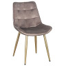 Стулья DC705 Стул мягкий, МОККО#G62-13 велюр, каркас металл шампань