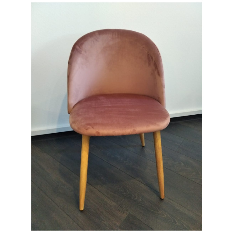 Стулья DC815 Стул мягкий, РОЗОВЫЙ 2330 велюр, каркас металл дерево