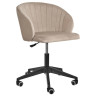 PAOLA вращающиеся кресло на колесиках с обивкой тканью велюр, цвет латте