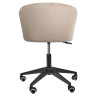 PAOLA вращающиеся кресло на колесиках с обивкой тканью велюр, цвет латте