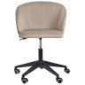 PAOLA вращающиеся кресло на колесиках с обивкой тканью велюр, цвет латте