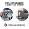 Компьютерные столы Стол многофункциональный Isola 80x40x66-90 см, с полкой, светлое дерево, белый