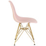 Стулья Набор 4 шт Стул обеденный DOBRIN DSR, ножки золотые, цвет светло-розовый (PK-02)