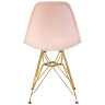 Стулья Набор 4 шт Стул обеденный DOBRIN DSR, ножки золотые, цвет светло-розовый (PK-02)