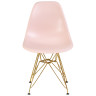 Стулья Набор 4 шт Стул обеденный DOBRIN DSR, ножки золотые, цвет светло-розовый (PK-02)
