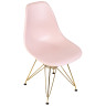 Стулья Набор 4 шт Стул обеденный DOBRIN DSR, ножки золотые, цвет светло-розовый (PK-02)