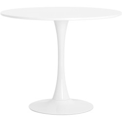 Стол Tulip 90, белый обеденный стол