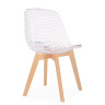 Пластиковые стулья Vart clear / wood