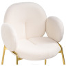 Стулья на металлокаркасе Kalipso white / gold