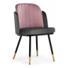 Стулья на металлокаркасе Penelopa dark gray / PINK /  black / gold