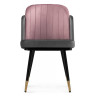 Стулья на металлокаркасе Penelopa dark gray / PINK /  black / gold