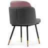 Стулья на металлокаркасе Penelopa dark gray / PINK /  black / gold