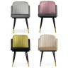 Стулья на металлокаркасе Penelopa dark gray / PINK /  black / gold