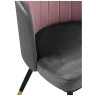 Стулья на металлокаркасе Penelopa dark gray / PINK /  black / gold