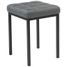 Табуреты Байя кожзам темно-серый / черный матовый Табуреты Байя кожзам темно-серый / черный матовый