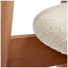 СТУЛЬЯ Стул полубарный Lucas латте букле с ножками цвета орех