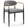 Кресло LORD gray / black / gold
