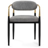 Кресло LORD gray / black / gold