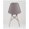 Стулья Eames Style DSW темно-бежевый пластик, стальной каркас, натуральный массив бука