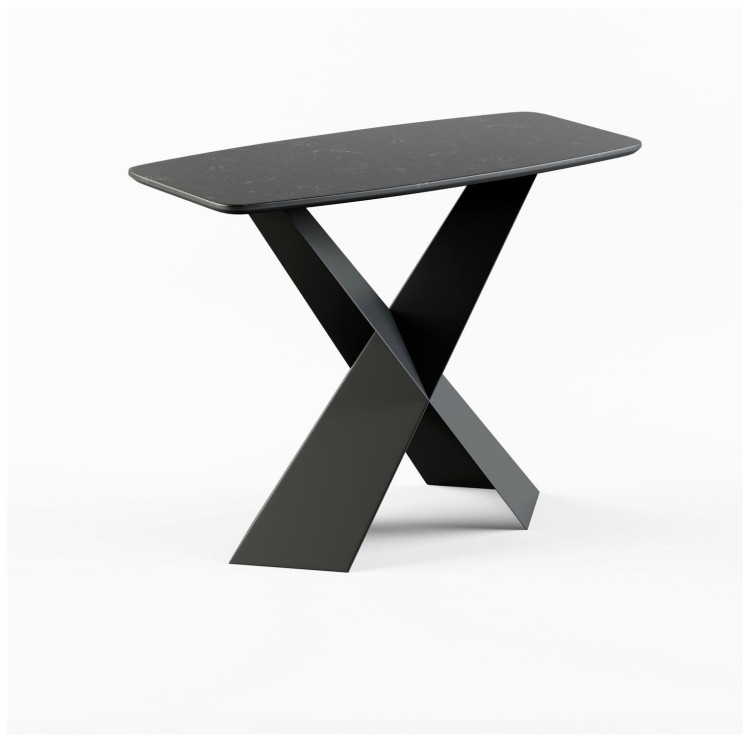 Консольные столики Консоль Tyler 100 керамика матовая, черная