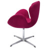 Дизайнерские кресла Кресло SWAN STYLE CHAIR винный, искусственная замша