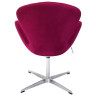 Дизайнерские кресла Кресло SWAN STYLE CHAIR винный, искусственная замша