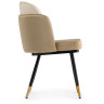 Стулья на металлокаркасе Penelopa beige / light beige / black / gold