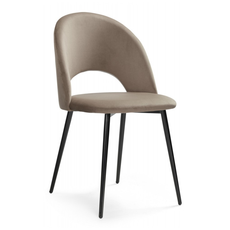 Стулья Ирре светло-коричневый / черный глянец