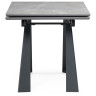 Керамические столы Стол Бэйнбрук 120 х 80 х 76 серый мрамор / графит