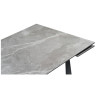 Керамические столы Стол Бэйнбрук 120 х 80 х 76 серый мрамор / графит