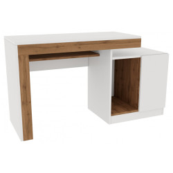 Модена белый / дуб вотан Стол письменный недорогие письменные столы. Модена белый / дуб вотан Стол письменный