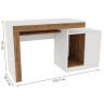 Письменные столы Модена белый / дуб вотан Письменные столы Модена белый / дуб вотан