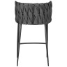DOBRIN AMELIA COUNTER полубарный стул с обивкой тканью, цвет серый 
