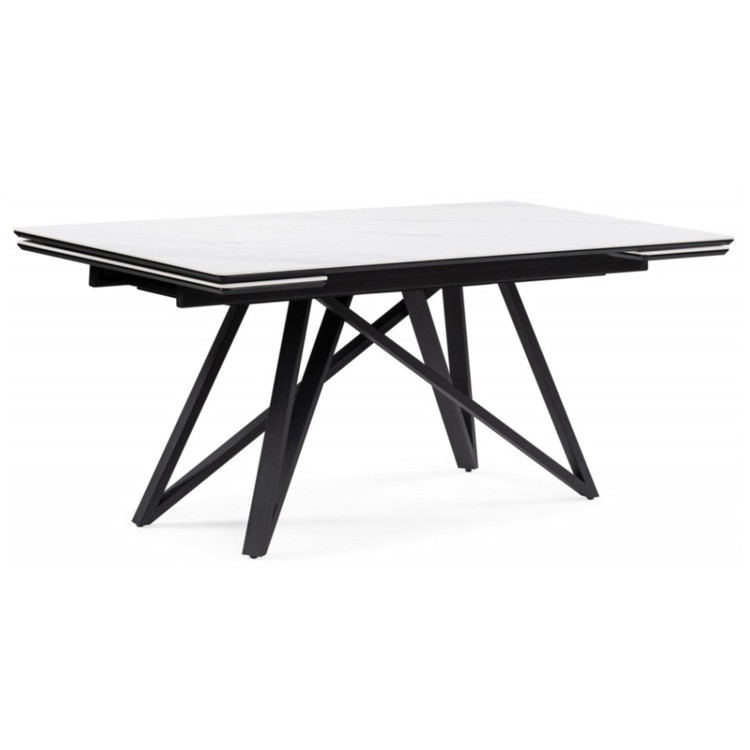 ВИЛСОН 160 обеденный стол с керамической столешницей, цвет белый мрамор