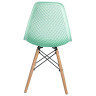 Стулья Стул пластиковый Eames DSW GRID мятный