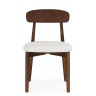 Деревянные стулья Okava 1 бежевая рогожка / орех