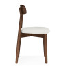 Деревянные стулья Okava 1 бежевая рогожка / орех