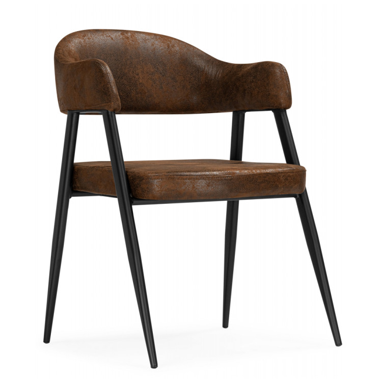 Стул-кресло Twin brown / black