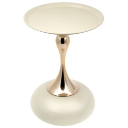 Кофейный столик Angel 40x55см, белый, металл